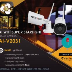 Camera Vantech Wifi Super Starlight Onvif Bullet AI-V2031C