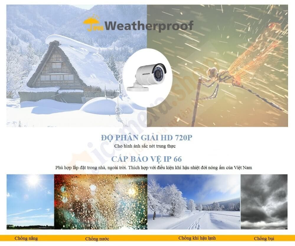 Camera quan sát thân Hikvison DS-2CE16C0T-IR