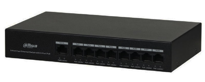 Thiết bị mạng HUB - SWITCH POE Dahua DH-PFS3009-8ET-65 (phổ thông)