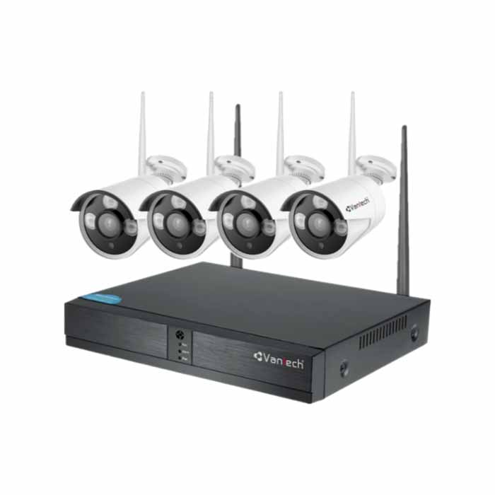 vantech kit vp-0460w,Bộ KIT 4 Camera IP Wifi Vantech VP-0460W,Bộ Kit camera IP Wifi VANTECH VP-0460W