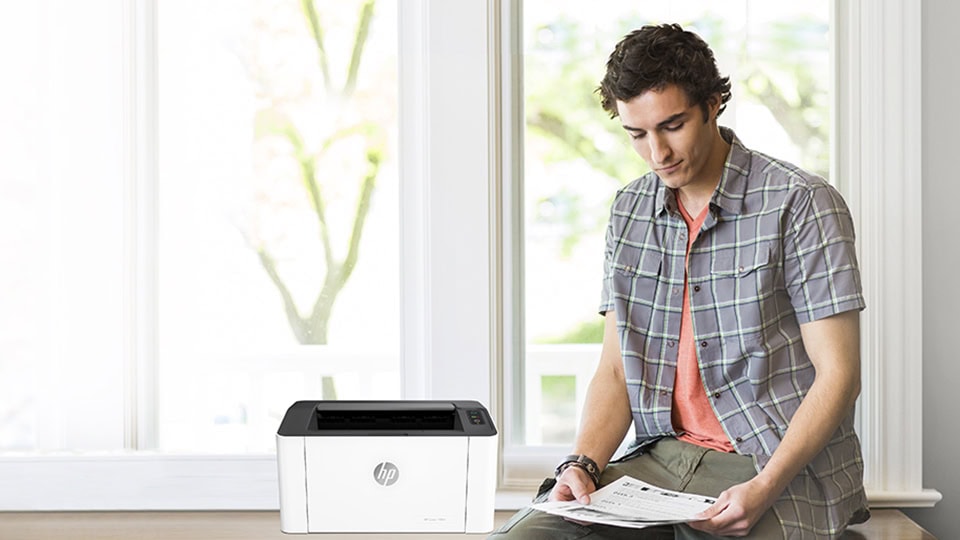 Máy in HP LaserJet Pro M107w (4ZB78A) nhỏ gọn