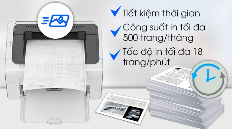 Máy In Laser Trắng Đen HP LaserJet Pro M12a (T0L45A) - Tốc độ in